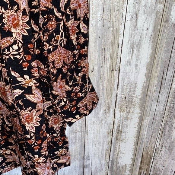 NWT Knox Rose Floral Bishop Sleeve Mini Dress - Picture 4 of 6